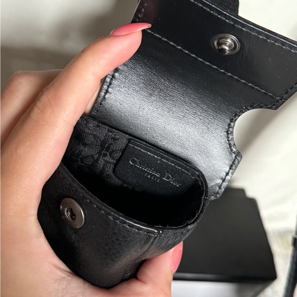 Christian Dior Purse | Black leather Street Chic Columbus Messenger Bag - Picture 3 of 9